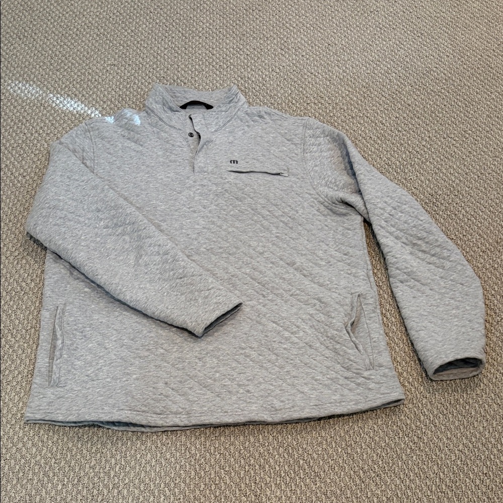 Travis Mathew Light Gray Pullover - image 1